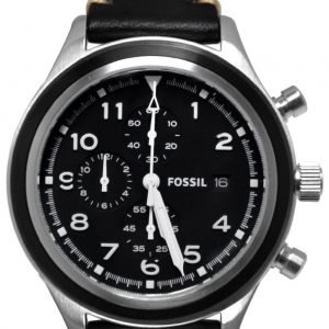 Fossil Chronograph Jr1440 Kello Musta / Nahka