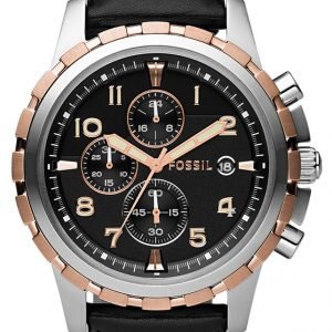 Fossil Dean Fs4545 Kello Musta / Nahka