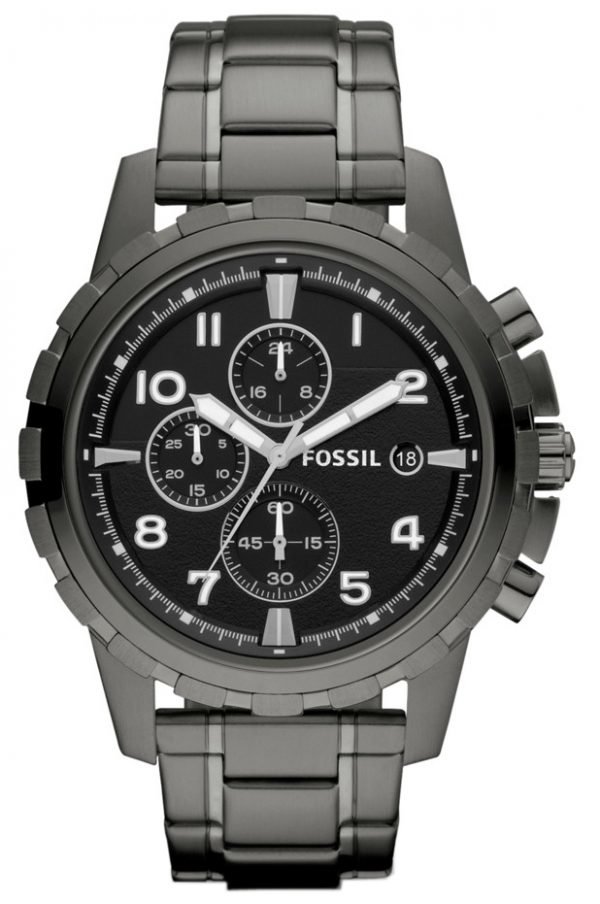 Fossil Dean Fs4721 Kello Musta / Teräs