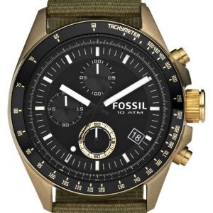 Fossil Decker De5017 Kello Musta / Tekstiili