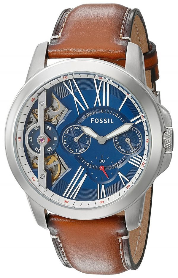 Fossil Dress Me1161 Kello Sininen / Nahka
