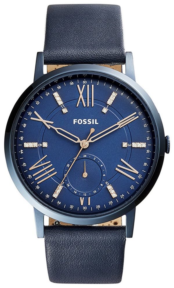 Fossil Es4109 Kello Sininen / Nahka