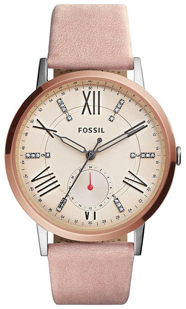 Fossil Es4163 Kello Pinkki / Nahka