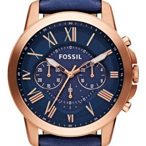 Fossil Fs4835 Kello Sininen / Nahka