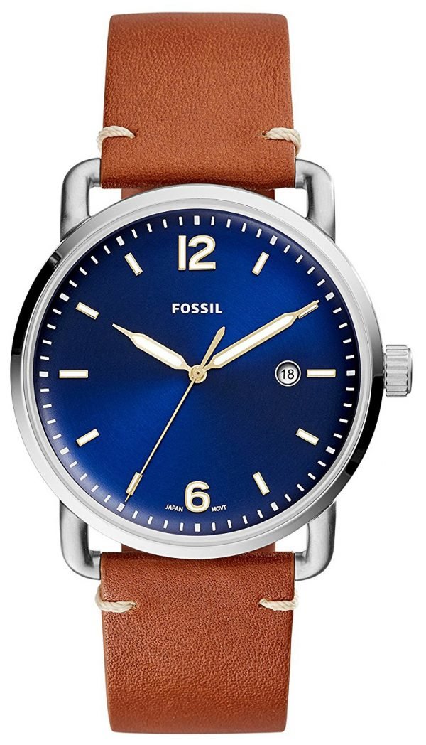 Fossil Fs5325 Kello Sininen / Nahka