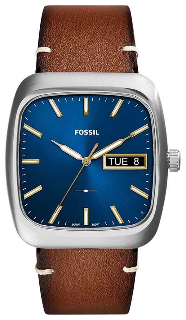 Fossil Fs5334 Kello Sininen / Nahka