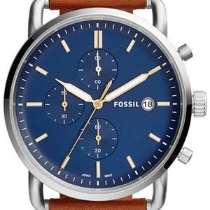 Fossil Fs5401 Kello Sininen / Nahka