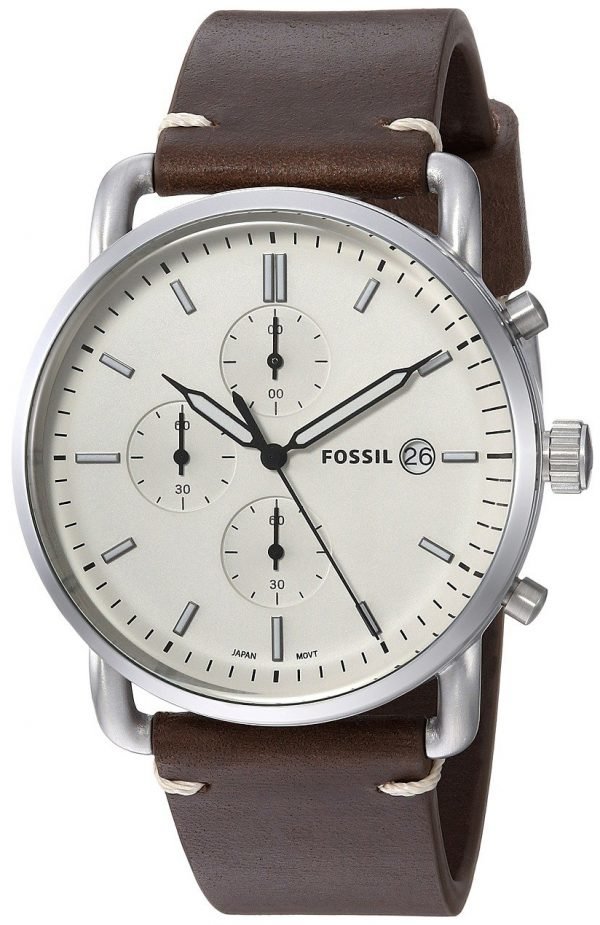 Fossil Fs5402 Kello Valkoinen / Nahka