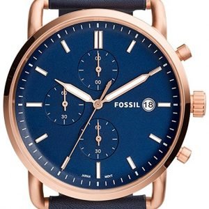 Fossil Fs5404 Kello Sininen / Nahka