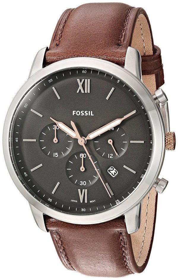 Fossil Fs5408 Kello Harmaa / Nahka