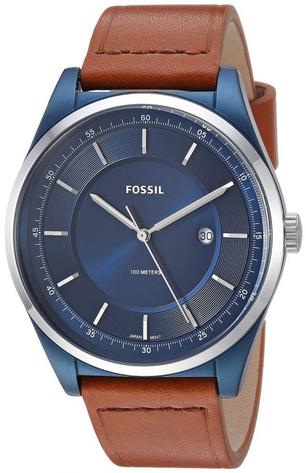 Fossil Fs5422 Kello Sininen / Nahka