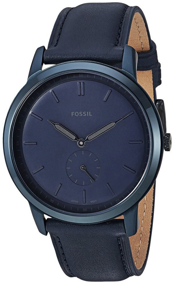 Fossil Fs5448 Kello Sininen / Nahka