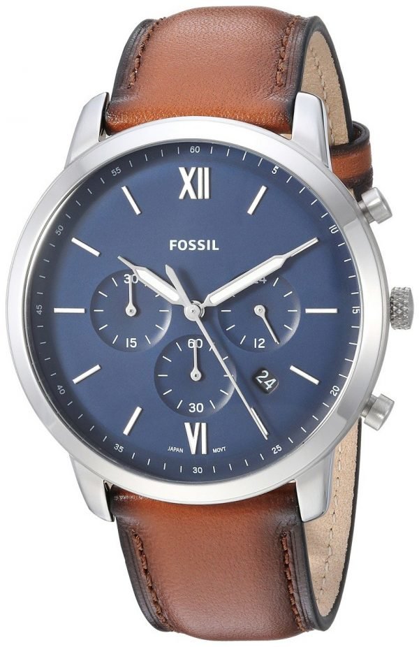 Fossil Fs5453 Kello Sininen / Nahka