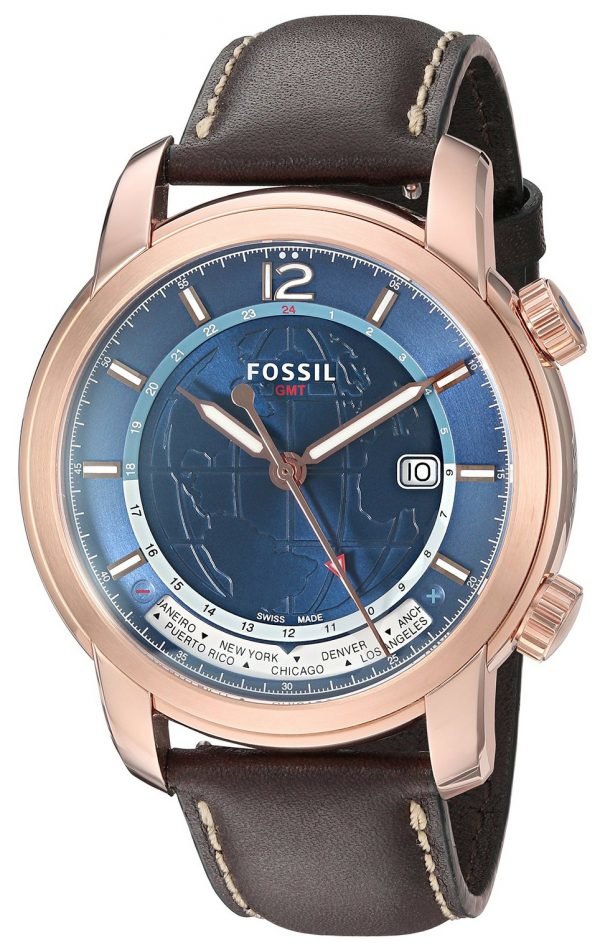 Fossil Fsw7006 Kello Sininen / Nahka