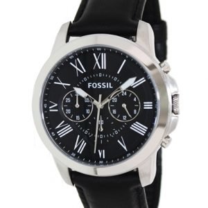 Fossil Grant Fs4812 Kello Musta / Nahka