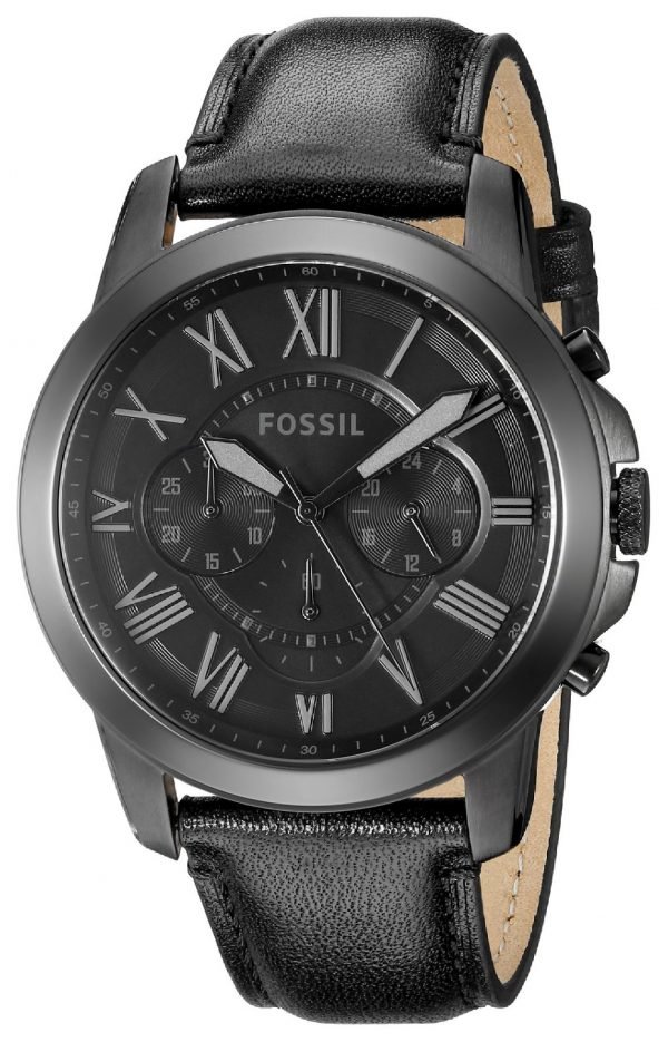 Fossil Grant Fs5132 Kello Musta / Nahka