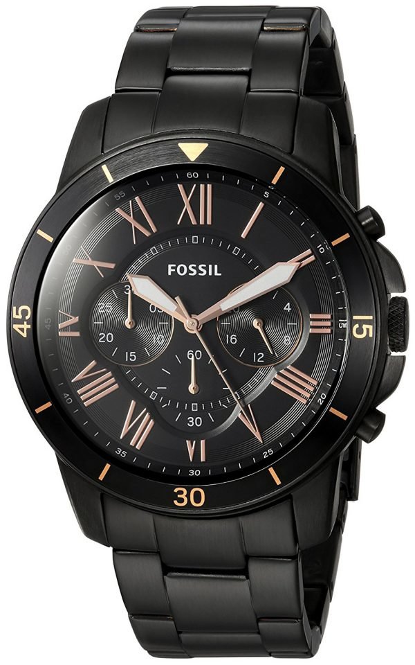 Fossil Grant Fs5374 Kello Musta / Teräs