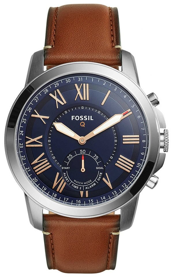 Fossil Grant Ftw1122 Kello Sininen / Nahka