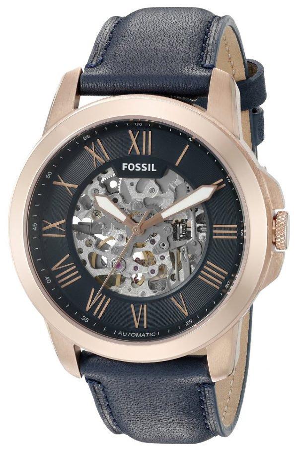 Fossil Grant Me3102 Kello Musta / Nahka