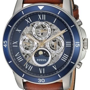 Fossil Grant Me3140 Kello Sininen / Nahka