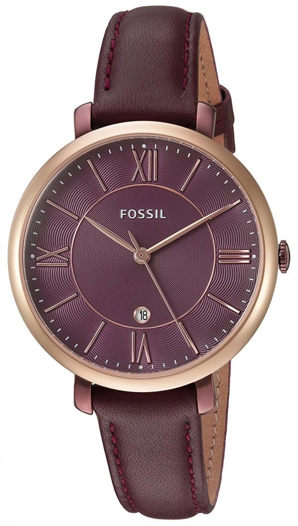 Fossil Jacqueline Es4099 Kello Punainen / Nahka