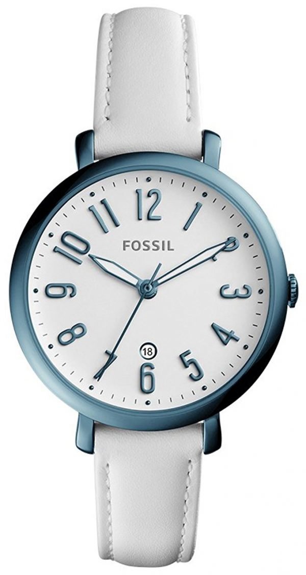 Fossil Jacqueline Es4203 Kello Valkoinen / Nahka