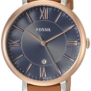 Fossil Jacqueline Es4274 Kello Sininen / Nahka