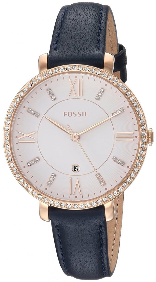 Fossil Jacqueline Es4291 Kello Valkoinen / Nahka