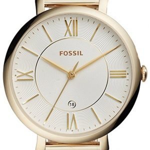 Fossil Jacqueline Es4353 Kello Hopea / Kullansävytetty Teräs