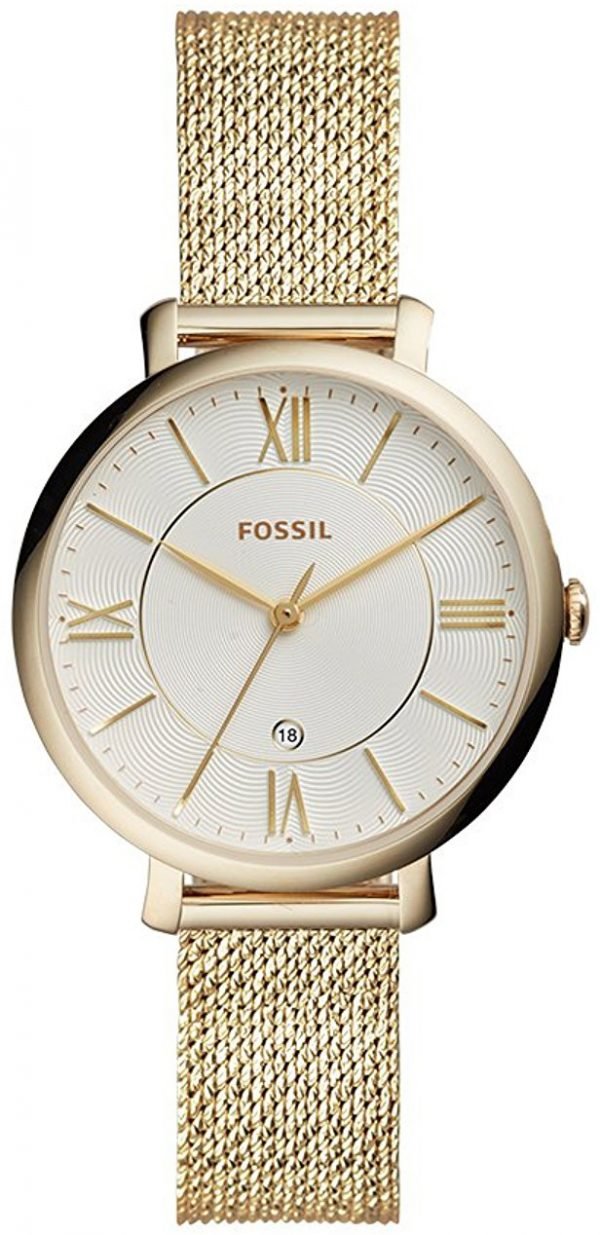 Fossil Jacqueline Es4353 Kello Hopea / Kullansävytetty Teräs