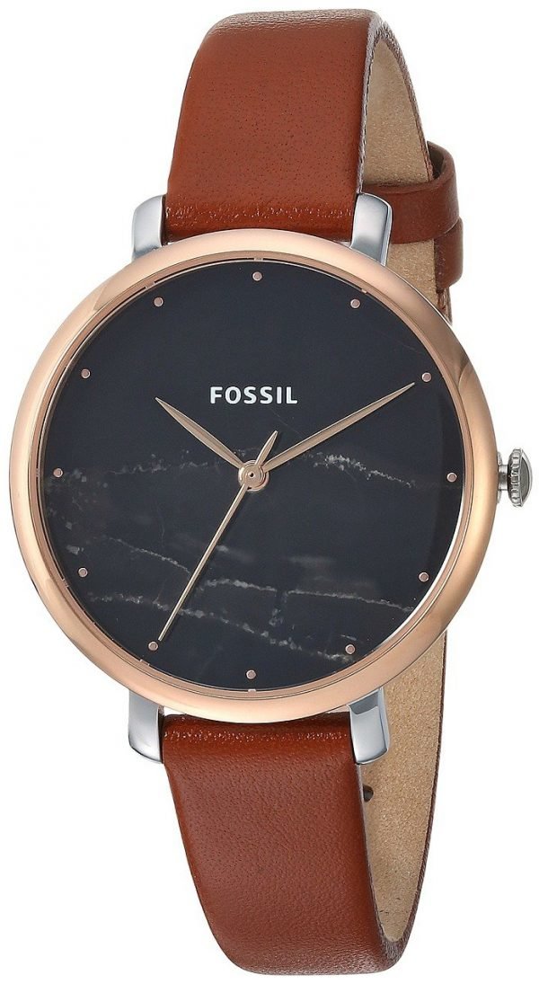 Fossil Jacqueline Es4378 Kello Musta / Nahka