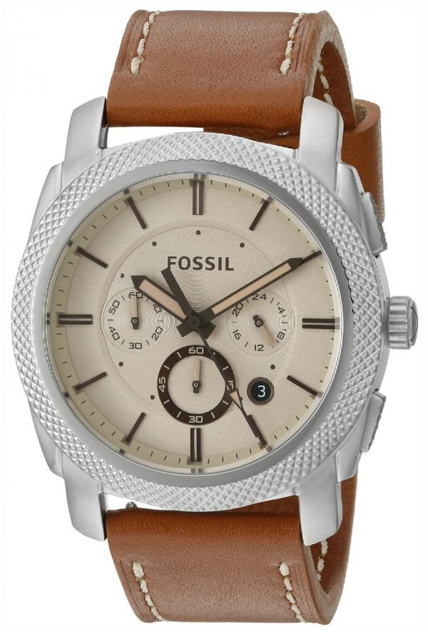 Fossil Machine Fs5131 Kello Beige / Nahka