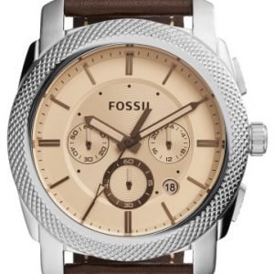 Fossil Machine Fs5170 Kello Punakultaa / Nahka