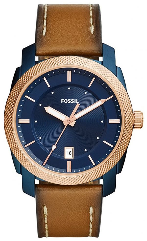 Fossil Machine Fs5266 Kello Sininen / Nahka