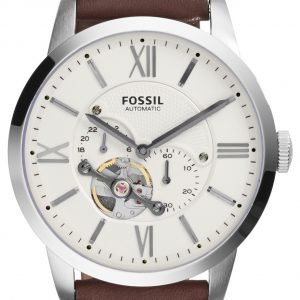 Fossil Mechanical Me3064 Kello Valkoinen / Nahka