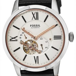 Fossil Mechanical Me3104 Kello Hopea / Nahka