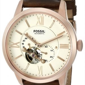 Fossil Mechanical Me3105 Kello Beige / Nahka