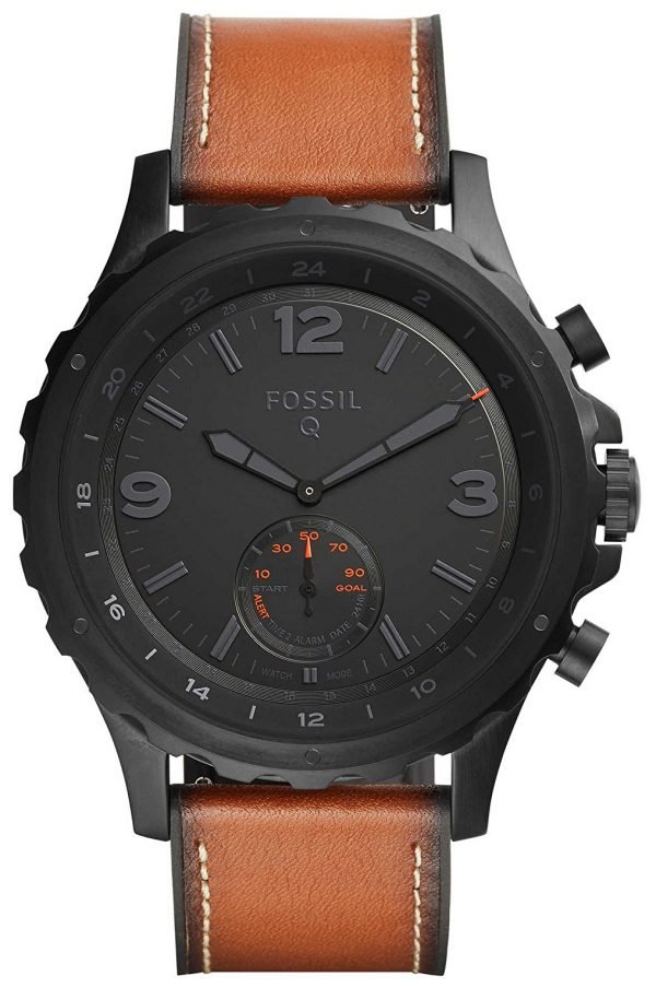 Fossil Nate Ftw1114 Kello Musta / Nahka