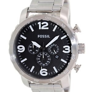 Fossil Nate Jr1353 Kello Musta / Teräs