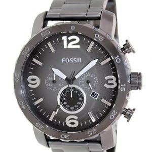 Fossil Nate Jr1437 Kello Ruskea / Teräs