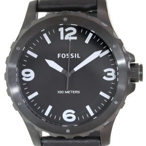 Fossil Nate Jr1448 Kello Musta / Nahka