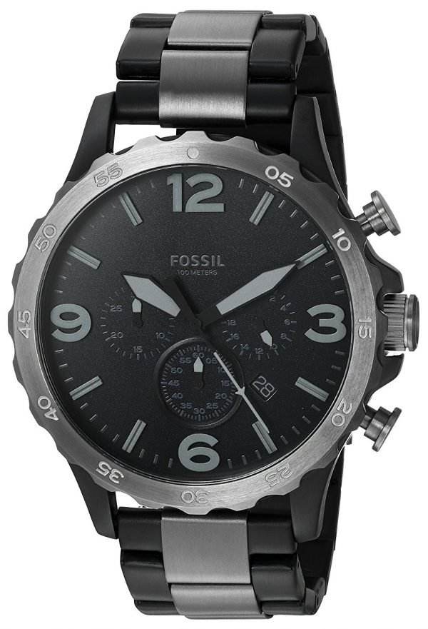 Fossil Nate Jr1527 Kello Musta / Teräs