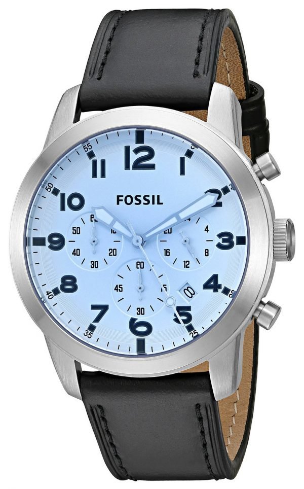 Fossil Pilot 54 Fs5162 Kello Sininen / Nahka