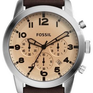 Fossil Pilot 54 Fs5178 Kello Beige / Nahka