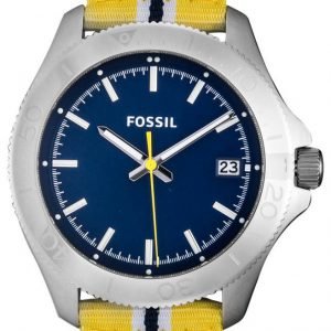 Fossil Retro Traveler Am4477 Kello Sininen / Tekstiili