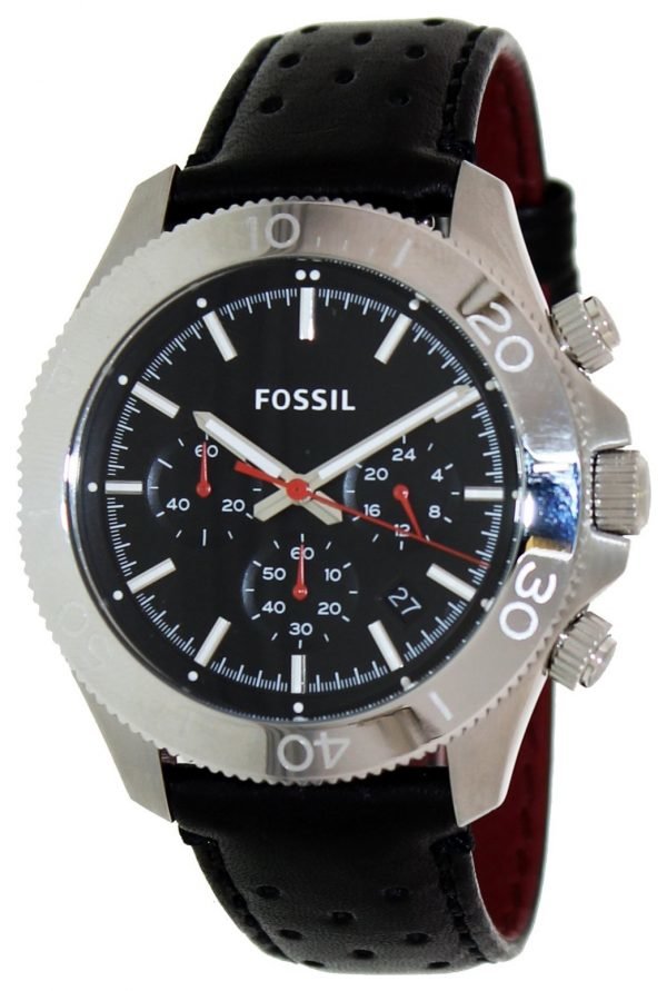 Fossil Retro Traveler Ch2859 Kello Musta / Nahka