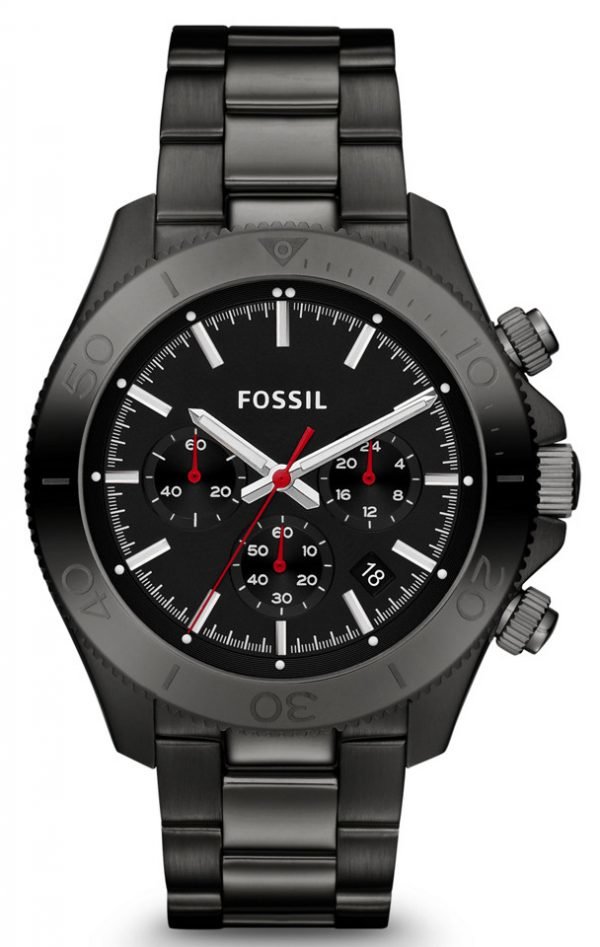 Fossil Retro Traveler Ch2863 Kello Musta / Teräs