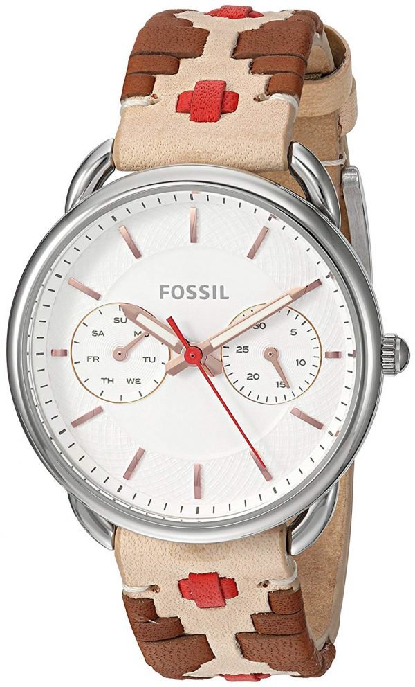 Fossil Tailor Es4226 Kello Valkoinen / Nahka