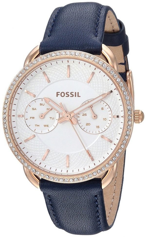 Fossil Tailor Es4394 Kello Hopea / Nahka