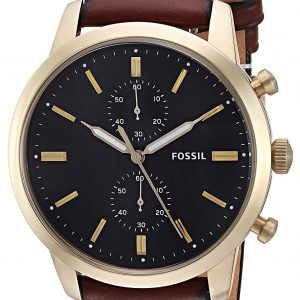 Fossil Townsman Fs5338 Kello Musta / Nahka